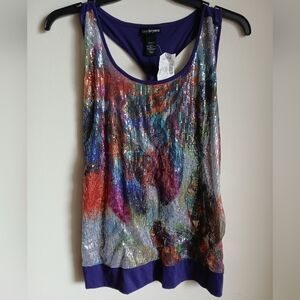 Lane Bryant NWT sequin tank top Size 18/20W purple